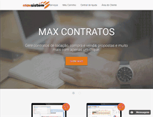 Tablet Screenshot of maxsistem.com.br